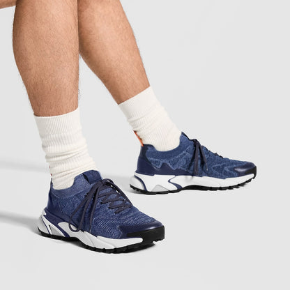 LV Tatic Knit Sneaker Navy Blue
