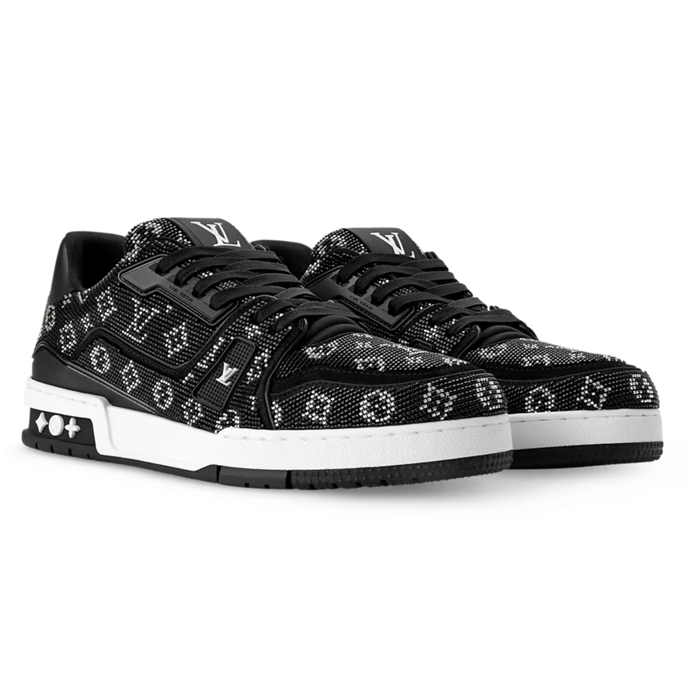 LV Trainer 'Black Swarovski'